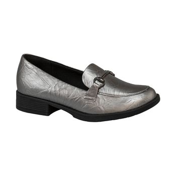 Loafer-Cromado-Pewter-Textura-Amassada-|-Comfort-Tamanho--34---Cor--PEWTER-0